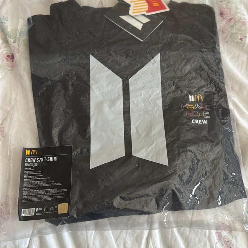 Official McDonald's x BTS  Crew T-Shirt XL NWT